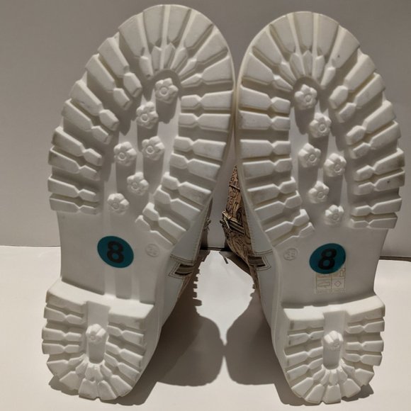 LAST DAY Free People Paisley Canvas Lace-up Hiker Design Boots NWOT Size 7 - Picture 5 of 11